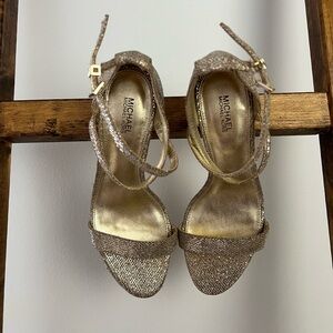 Only worn once for a occasion, 7 1/2, open toe heels